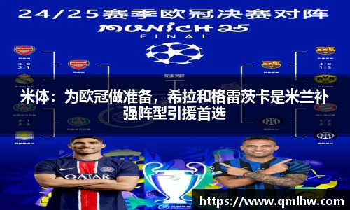 米体：为欧冠做准备，希拉和格雷茨卡是米兰补强阵型引援首选